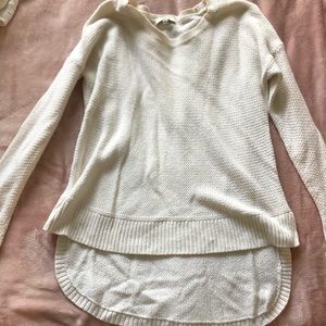 Madewell, white knit sweater